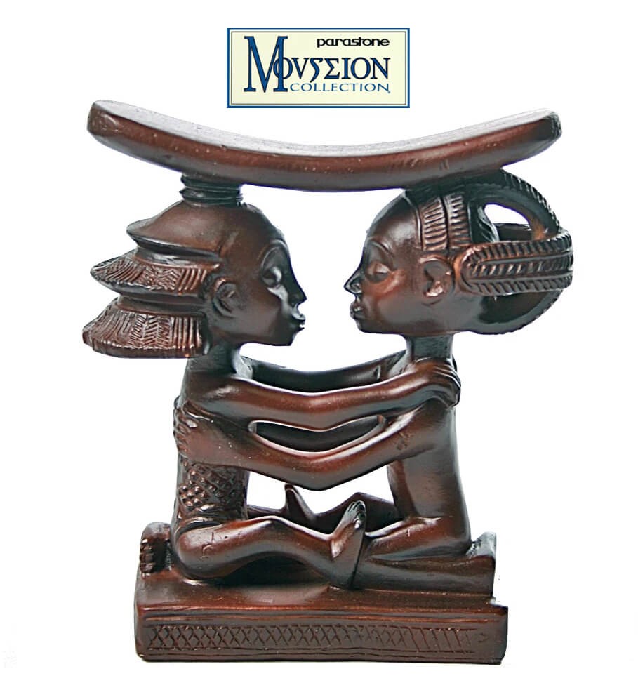 Art africain - Repose Tête Couple Luba